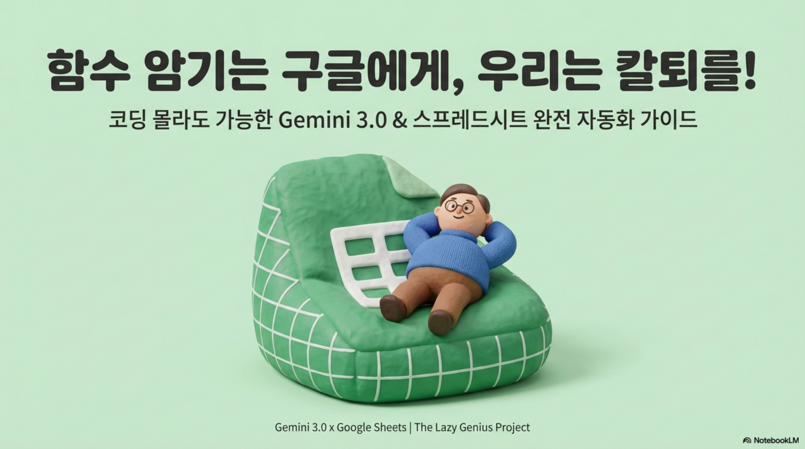 그림1: Gemini 3.0과 구글 스프레드시트 자동화 가이드 표지
