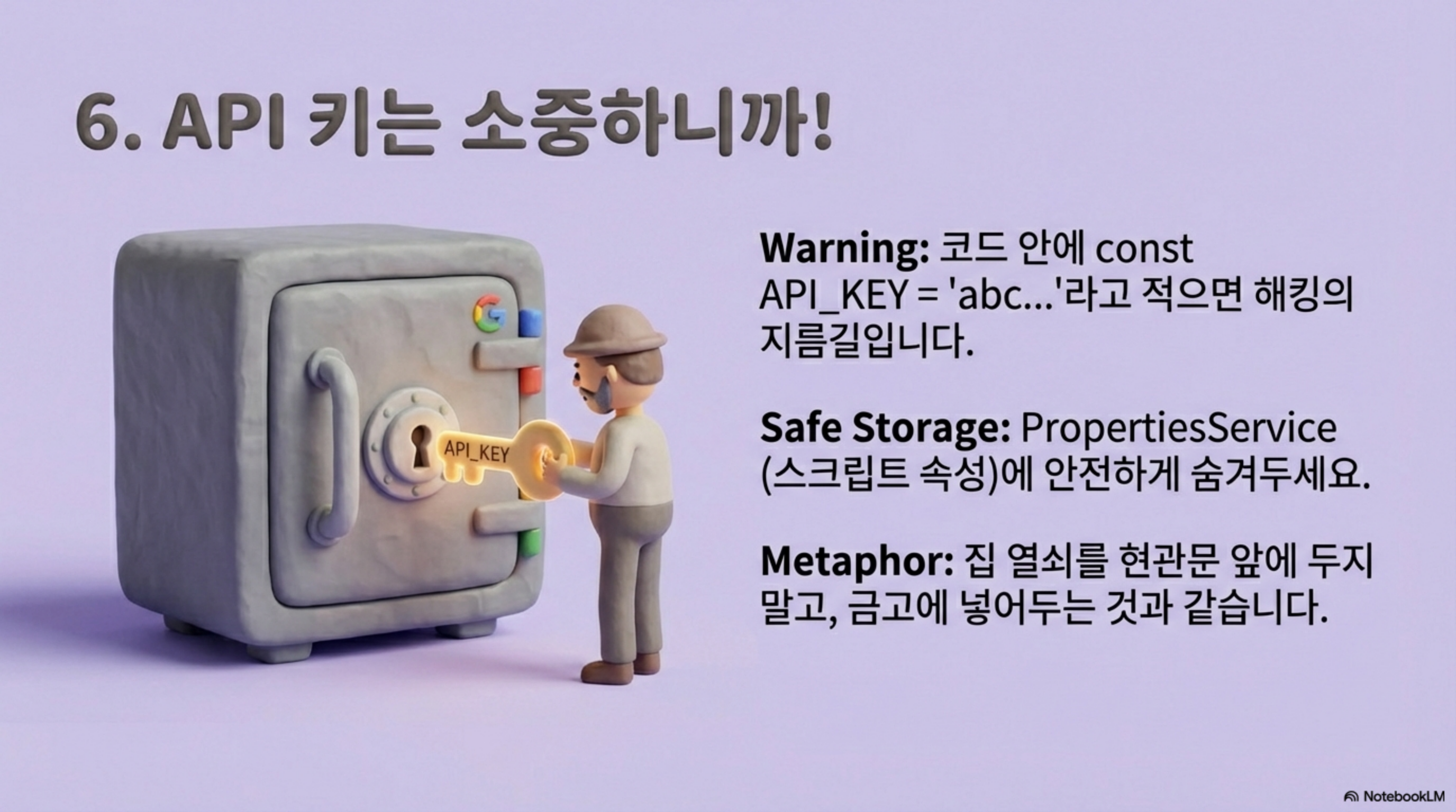 그림7: API 키 보안을 위한 PropertiesService 활용